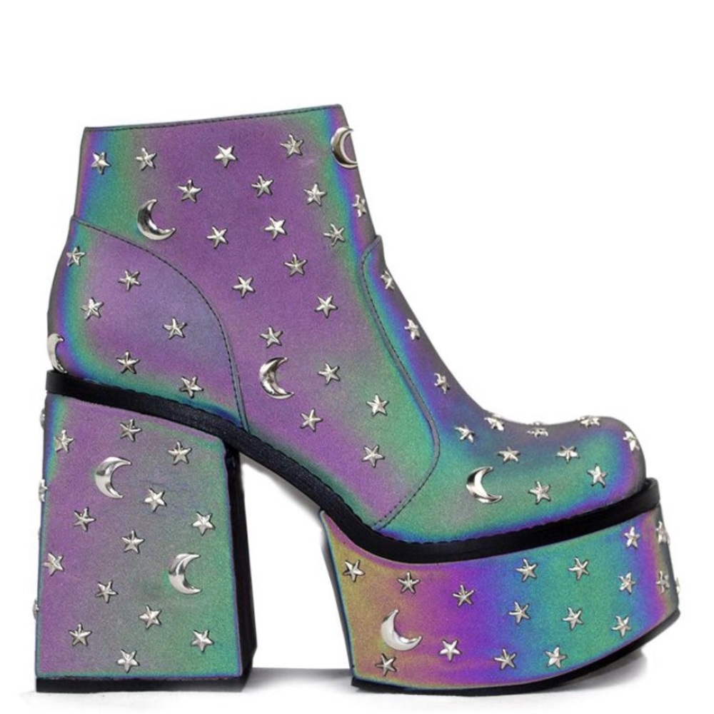 Y.R.U. Vida Stud Qozmic Platform Booties